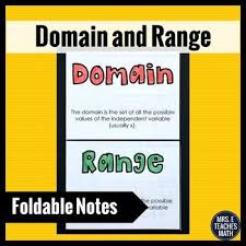 Domain And Range Foldable Interactive Notebooks Foldables Graphing Functions