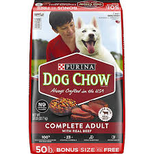 Purina Dog Chow Dry Dog Food Complete Adult With Real Beef 50 Lb Bag At Tractor Supply Co