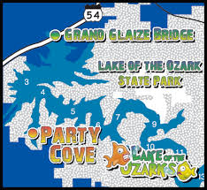 Lake Of The Ozarks Party Cove Map Lake Trip Party Cove Lake Lovers