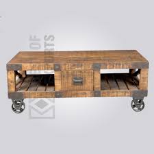 Industrial coffee tables provide a place to display. Industrial Cart Coffee Table With Storage Best Of Exports