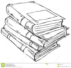 Stack Books Doodle Vector 32031106 Jpg 1300 1240 Book Outline Book Drawing Stack Of Books