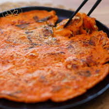 Authentic Kimchi Pancake Recipe Video Video Easy Korean Recipes Kimchi Pancake Recipe Food Videos