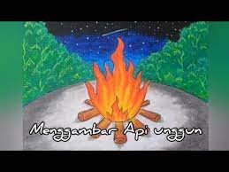 Mewarnai gambar api unggun gambar fgh. Cara Mudah Menggambar Dan Mewarnai Api Unggun Youtube
