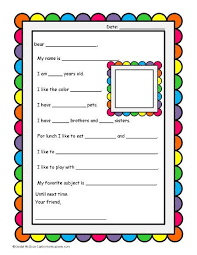 Penpals The First Letter Letter Template For Kids Letter Writing For Kids Pen Pal Letters