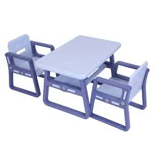 The table and chair set is ideal for your toddler's bedroom, playroom, or living room. Odsemeky Toddler Activity Table And Chair Set Kids Table Chair With Anti Slip Stickers Plastic Furniture For Study Play Arts Dining Patio Desk For Baby Girls Boys Kids Furniture Decor Storage Toys Games