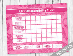 Teen Chore Chart Teen Chore Chart Sugarpickle Designs