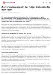 Arbeitgeber und arbeitnehmer treffen eine vereinbarung (vertragliche nebenabrede) und legen fest, dass bestimmte ziele innerhalb eines festgelegten zeitraumes zu erreichen sind. Fachartikel Fachliteratur Fur Unternehmensleitung Vorgesetzte