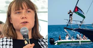 Greta Thunberg visar civilt mod mot ockupation och tystnad