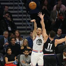 Cox/getty images request reprint & licensing. Watch Stephen Curry Swish 4 Point Play Over Klay Thompson In Nba All Star Game Bleacher Report Latest News Videos And Highlights