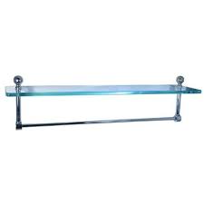 Allied Brass Polished Chrome Mambo 22 Inch Glass Shelf With Towel Bar By Allied 92 00 Lifetime Warranty Finish Mo Shelves Glass Shelves Towel Bar