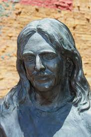 Statue of Jackson Browne in Winslow Arizona