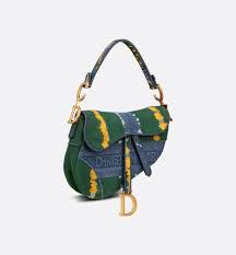 Just fill them, fold the ties in and they are ready to go. Saddle Bag Green Multicolor Tie Dior Embroidered Denim Bags Woman Dior