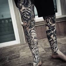 Black And White Camouflage Tattoo Black And White Tattoo Legs Tattoos For Guys Leg Tattoos Tattoos