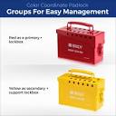 Brady - 65699 Portable Group Lock Box, Metal,Red: Industrial ...