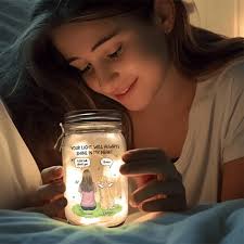 Personalized Mason Jar Memorial Light