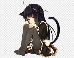 Catgirl Anime Black Cat Cat Animals Black Hair Png Pngegg Check out this fantastic collection of anime cat wallpapers, with 45 anime cat background images for your desktop, phone or tablet. catgirl anime black cat cat animals