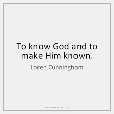 We do not make friends with god; Loren Cunningham Quotes Storemypic Page 1