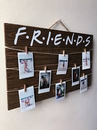 Friends Tv Show Wood Picture Polaroid Display Sign With Etsy Diy Room Decor Polaroid Display Picture On Wood
