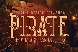We have 6 free pirate, handwritten\ fonts to offer for direct downloading · 1001 fonts is your favorite site for free fonts since 2001 Pirate Vintage Style Font 48692 Display Font Bundles