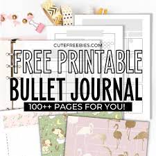 Just click on the bottom link spring issue 2017 download to save a zip file. Free Bullet Journal Printable Templates Cute Freebies For You