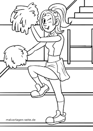 Reproduction of coloring pages or other material on this web site, in whole or in part, is prohibited without the prior written consent of elfinet sarl, and the. Coloring Page Cheerleaders Sport Free Coloring Pages