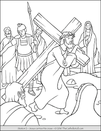 The circle in a celtic symbolizes the eternity that encompasses gods love also express through the crucifixion of christ. Stations Of The Cross Coloring Pages The Catholic Kid