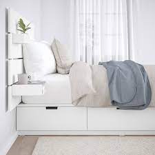 Achetez une tête de lit ikea selon plusieurs critères dont le fabricant (ikea). Nordli Cadre De Lit Rangement Tete De Lit Blanc 90x200 Cm Ikea