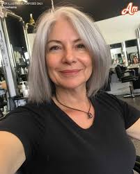 MY WIFE WENT TO THE SALON BUT CHOSE TO KEEP HER AWFUL GRAY HAIR. So, my  wife finally went to the hair salon today. I was really hoping she'd get  rid of
