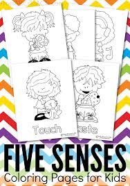 Five Senses Printable Coloring Pages Activities For Kindergarten Children Coloring Pages Senses Preschool