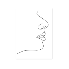 Gambar orang hitam dan putih wanita penyanyi potret satu via pxhere.com. Abstract Woman Face Line Nordic Black White Posters Prints Wall Painting Pictures For Living Room Home Decor Drawing Art Painting Calligraphy Aliexpress