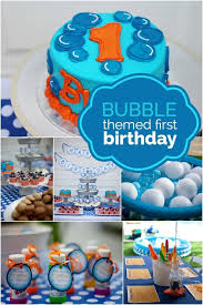 Theme Simple 1st Birthday Party Ideas For Boys A Bubble Themed First Birthday Bubble Birthday Parties Boys 1st Birthday Party Ideas First Birthday Party Themes