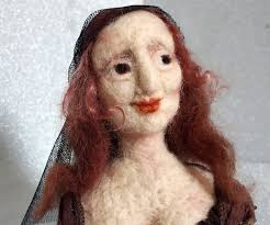Felted Mona Lisa