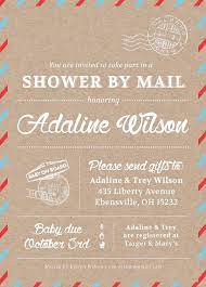 Shower By Mail Invitation Mail Themed Baby Shower On Etsy For Military Fam Virtual Baby Shower Invitation Preemie Baby Shower Baby Shower Invitation Wording