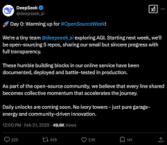 突发！DeepSeek重磅宣布：下周开源5个代码库-AG真人手机游戏平台