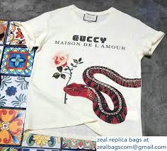 Gucci Guccy Maison De L Amour Snake T Shirt 2018 T Shirt Shirts Mens Tops
