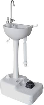 Maybe you would like to learn more about one of these? Buy Hike Crew Advanced Portable Outdoor Foot Pump Camping Sink Hose Connector For Optional Continues Water 5 Gallon 19l Tank Wheels Soap Dispenser Faucet Hand Wash Basin For Travel