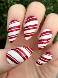 Fake Nails Candy Cane Nails Christmas Nails Stiletto Nails Coffin Nails Press On Nails Candy Cane Nails Christmas Nail Designs Cute Christmas Nails