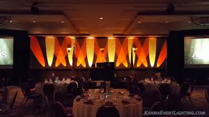 Slim Beam Uplighting For Stage Backdrop By Karma Event Lighting Youtube