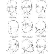 Head View Reference 3 Anime Drawings Tutorials Drawing Tutorial Sketches