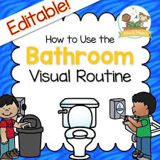 Bathroom Visual Routine Pre K Pages Classroom Management Preschool Classroom Routines Pre K Pages