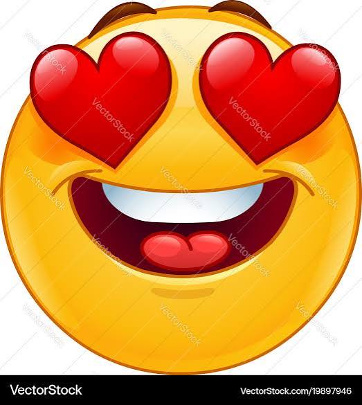 Heart Eyes Smiley Face – Royalty-Free Vector | VectorStock