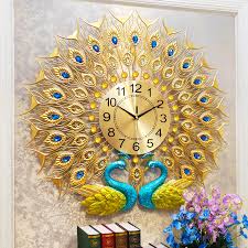 If you searching for an incredible wall clock, you have to pick this one. Double Peacock Wall Clock 3d Big Wall Watch Home Decor Digital Clock Wall Modern Design Living Room Bedroom Silent Wall Clocks Wall Clocks Aliexpress