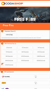 Free fire i'd buy sell and exchange. Codashop Free Fire Top Up Game Online