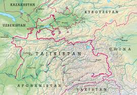 It is a mountainous country bordered by afghanistan to the south, china to the east, kyrgyzstan to the north, and uzbekistan to the west. Large Relief Map Of Tajikistan Tajikistan Asia Mapsland Maps Of The World