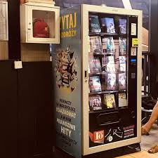 Book Vending Machine At The Bus Station In Cracow Poland Vending Machine Bus Station Mobile Library