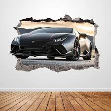 'road bike motorbike motor sport wall sticker wall art decal'. Amazon Com Lamborghini Wall Decal Smashed 3d Graphic Racing Car Wall Sticker Art Mural Poster Room Decor Custom Gift Up208 36 W X 24 H Inches Arts Crafts Sewing