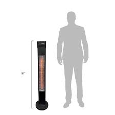 Westinghouse electric corporation provides smart home appliances to energy solutions that are cleanly and safely powering us into the next generation. Westinghouse Freestanding Infrared Electric Patio Heater 5 100 Btu 51 2 In Matte Black Wes31 15110blk Rona