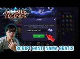 Mengganti nickname pada pubg sebenarnya mudah. Script Ini Bisa Untuk Ganti Nama Gratis Gak Pake Bayar Mobile Legend Indonesia Youtube