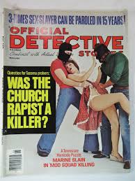 Official Detective May 1976 VFNM Mod Squad killing, sex slayer paroled  sexpot