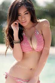 Risque Asian Model Photo Print Poster 13x19 Glossy Big Boobs Butt Bikini  P19 | eBay